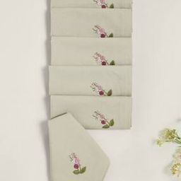 Set of 6 Embroidered Table Napkins-31
