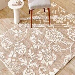 Flower Woven Rectangular Carpet -31
