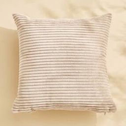Corduroy Ribbed Filled Cushion - 40x40cm-24