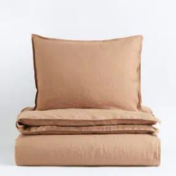Linen Single Duvet Cover Set-41