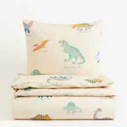 Printed Single Duvet Cotten Cover Set-44