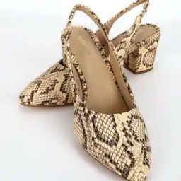Women Croc-Embossed Chunky Heeled Sandals-image-11