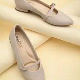 Women Almond-Toe Chunky-Heeled Shoes-46