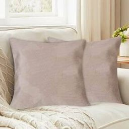 Set of 2 Geometric Print Cushion Covers 24" x 24"-26