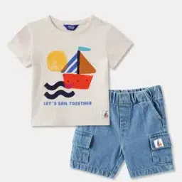 r&b Boys Printed Shorts & T-Shirt Set-picture-38