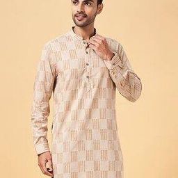Men Cotton Regular Fit Long Kurta-50