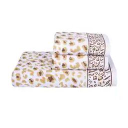 rangoli Leopard Pattern Bath Towel with 2 Hand Towels-picture-27