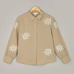 Women Embroidered Regular Fit Shirt-image-88