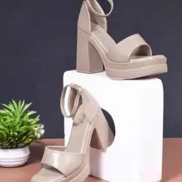 Women Chunky Heeled Sandals with Ankle-Strap-image-25