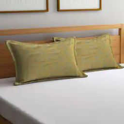 Set of 2 Leaf Woven Pillow Covers 27'' x 17''-picture-30