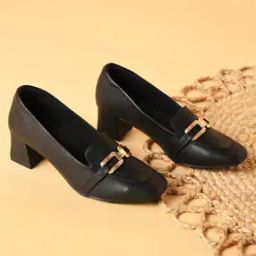 rocia Women Square-Toe Pumps with Metal Accent-picture-11