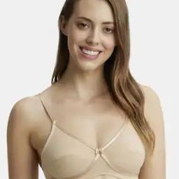1242 Wirefree Non Padded Cotton Elastane Medium Coverage Cross Over Everyday Bra-image-2