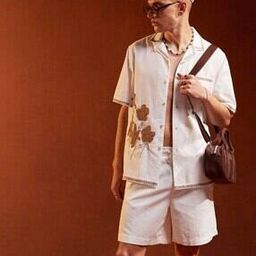 Men Floral Embroidered Relaxed Fit Shirt-picture-41