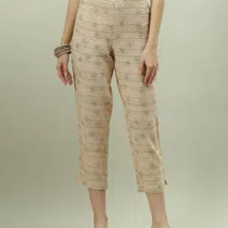 Micro Print Slim Fit Pants-picture-2