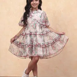 biba Girls Floral Print Tiered Dress-picture-21