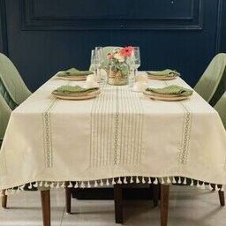 Embroidered 4-Seater Table Cover-46