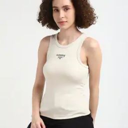 Women Essential Logo Slim Fit Tank Top-image-46