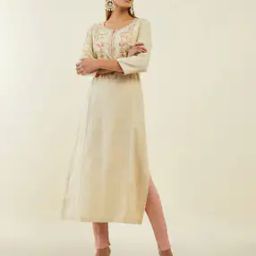 Embroidered Straight Kurta-image-92