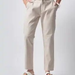 Men Slim Fit Cargo Chinos with Utility Pockets-image-14