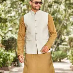 Nehru Jacket with Mandarin Neck-64