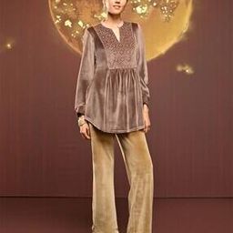 Women A-line Kurti with Full Sleeves-image-53