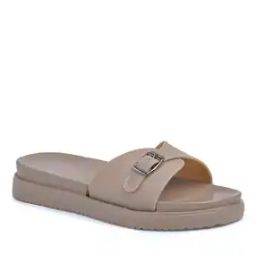 Women Slip-On Flat Sandals with Round Toes-image-0