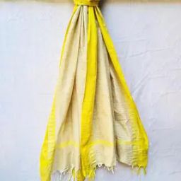 Woven Dupatta with Temple Border & Tassels-image-25