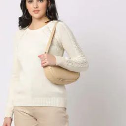 Round-Neck Sweater with Ribbed Hems-image-10