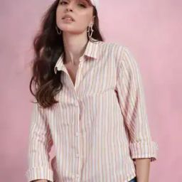 Women Striped Regular Fit Shirt -image-48