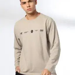 Men Graphic Print Regular Fit Crew-Neck T-Shirt-image-12
