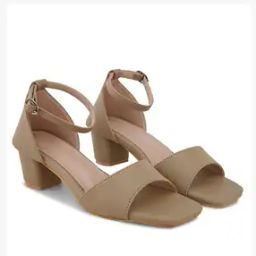 Women Heeled Sandals With Synthetic Fibre Upper-image-3