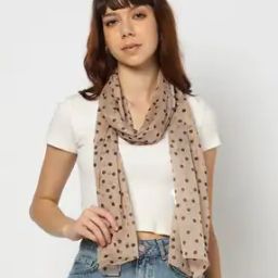 Women Polka-Dot Print Scarf-48