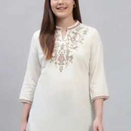 Women Embroidered Straight Kurti-image-54