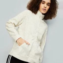 Women Heathered Regular Fit Zip-Front Jacket-picture-37