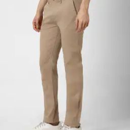 peter england Men Skinny Fit Flat-Front Trousers-picture-22