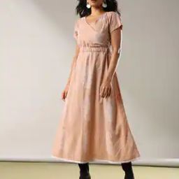 Women Floral Print Cambric Cotton A-Line Dress-image-96