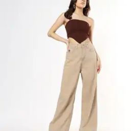 Women Lightly Washed Wide-Leg Jeans-image-52