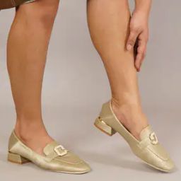 Women Heeled Shoes with Metal Accent-image-96
