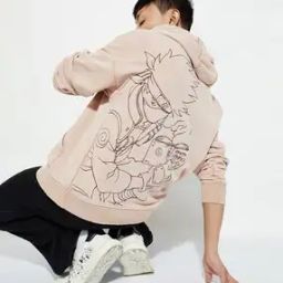 Men Graphic Print Loose Fit Hoodie with Kangaroo Pocket-picture-30