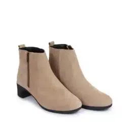 Mid-Calf Boots with Zip Closure-image-98