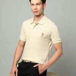 Men Checked Slim Fit Polo T-Shirt-image-48