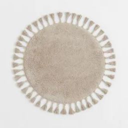 Round Tasselled Bath Mat-51