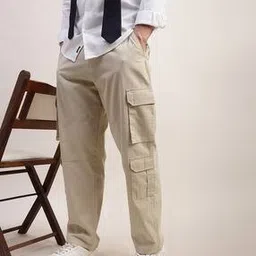 british club Men Straight Fit Flat-Front Cargo Pants-picture-47