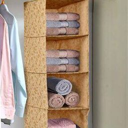 Floral Print Foldable 4-Shelves Hanging Organisers-picture-41
