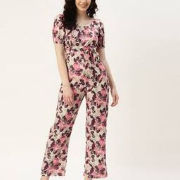 Women Floral Printed Jumpsuit-image-86