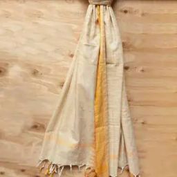 Ikat Print Dupatta with Tassels-44