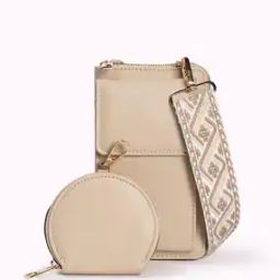 Women Zip-Around Wallet with Detachable Strap & Pouch-image-78