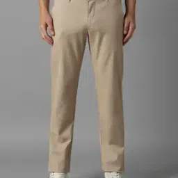 Men Slim Fit Flat-Front Trousers-picture-13
