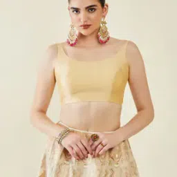 Round-Neck Back-Open Blouse-picture-16