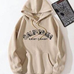 Women Regular Fit Typographic Print Hoodie-image-94